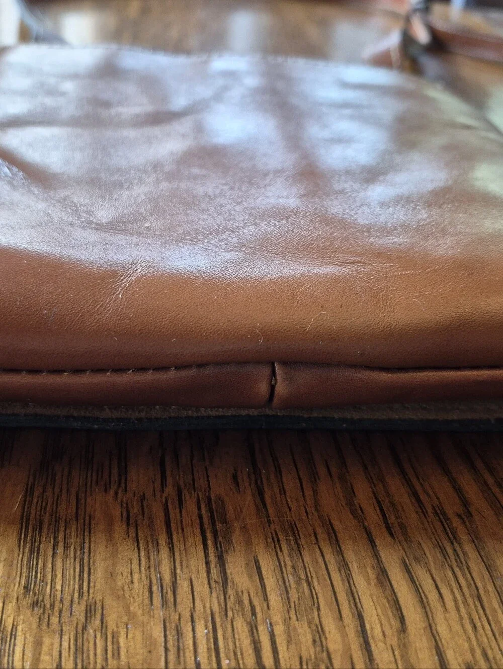 Patricia Nash Leather Crossbody Bag with Front Flap (Snaps) & Wallet Set - Brown